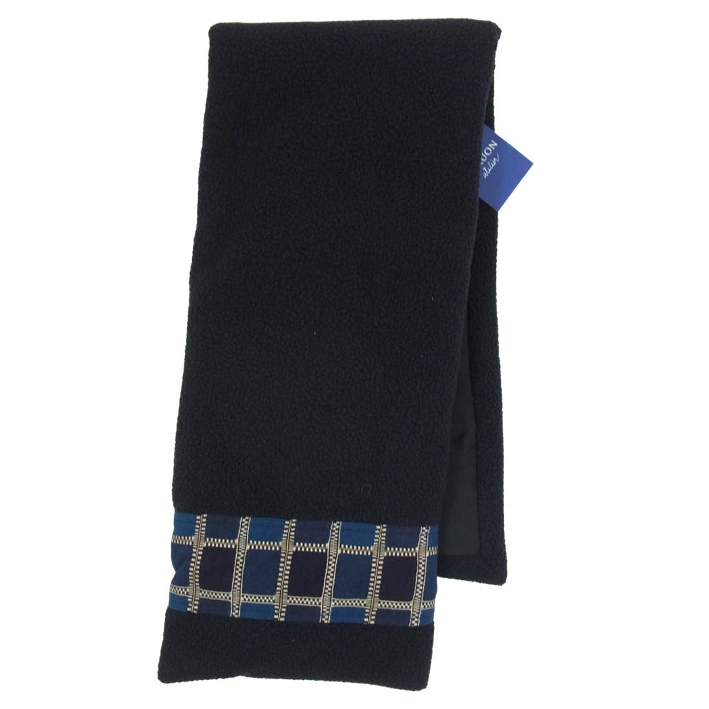 KUON クオン 252GD071417 High Pile Fleece Scarf ハイパイル フリース スカーフ 中綿 マフラー ブラック系【極上美品】【中古】
