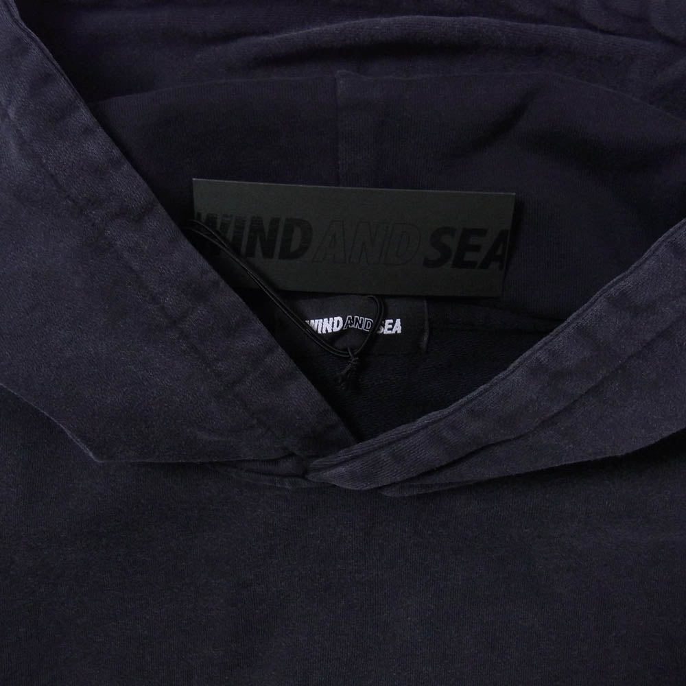 WIND AND SEA ウィンダンシー WDS-O-CLCS-Q3-CS-05 Hooded Sweatshirt ロゴプリント フーデッド スウェットシャツ フーディー パーカー ダークグレー系 XL【極上美品】【中古】