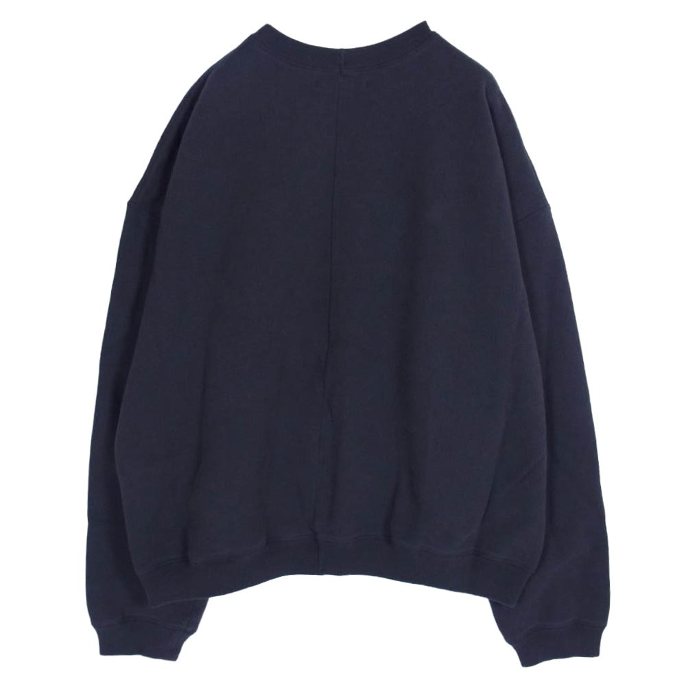 ユハ 10210602 FADE WASH フェードウォッシュ スウェット トレーナー ダークグレー系 4【極上美品】【中古】