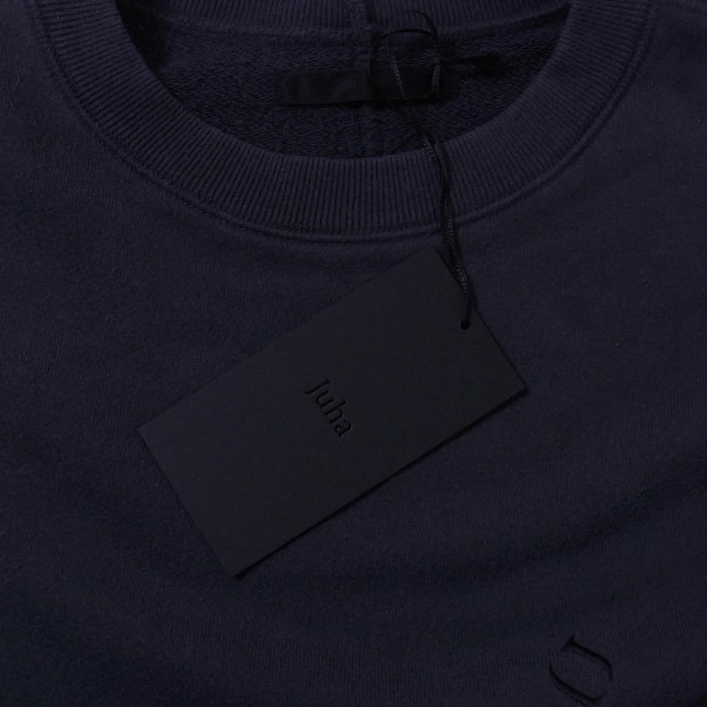 ユハ 10210602 FADE WASH フェードウォッシュ スウェット トレーナー ダークグレー系 4【極上美品】【中古】