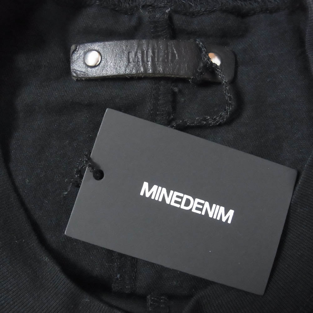 MINEDENIM マインデニム N.HOOLYWOOD エヌハリウッド MND-NHW002-96-422 × N.HOOLYWOOD エヌハリウッド BD.Discharge Glen Check NHW LS TSH ディスチャージ グレンチェック 切替 ロングスリーブ 長袖 Tシャツ カットソー ブラック系 M【極上美品】【中古】