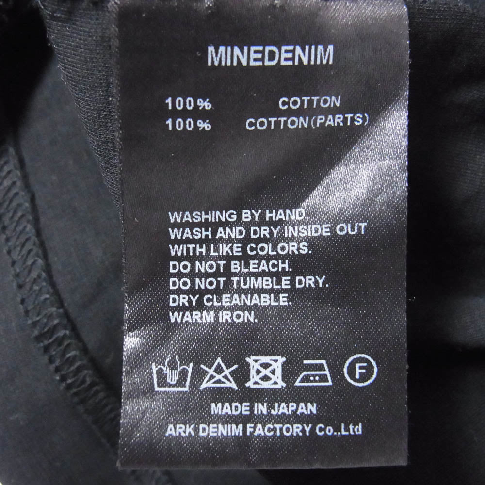 MINEDENIM マインデニム N.HOOLYWOOD エヌハリウッド MND-NHW002-96-422 × N.HOOLYWOOD エヌハリウッド BD.Discharge Glen Check NHW LS TSH ディスチャージ グレンチェック 切替 ロングスリーブ 長袖 Tシャツ カットソー ブラック系 M【極上美品】【中古】