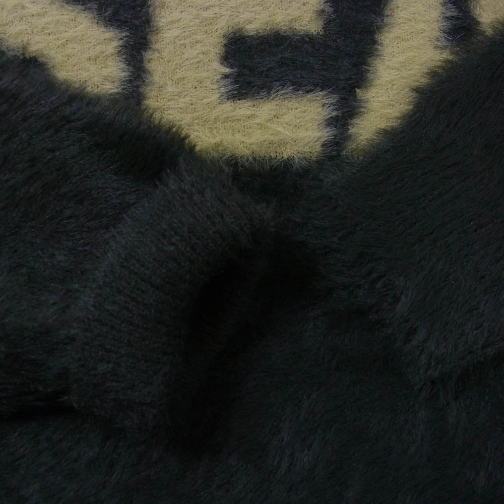 WIND AND SEA ウィンダンシー 25AW WDS-O-CLCS-25-Q3-KN-10 Shaggy BIGSEA Knit Sweater シャギー ロゴ ニット セーター モスグリーン系 M【極上美品】【中古】