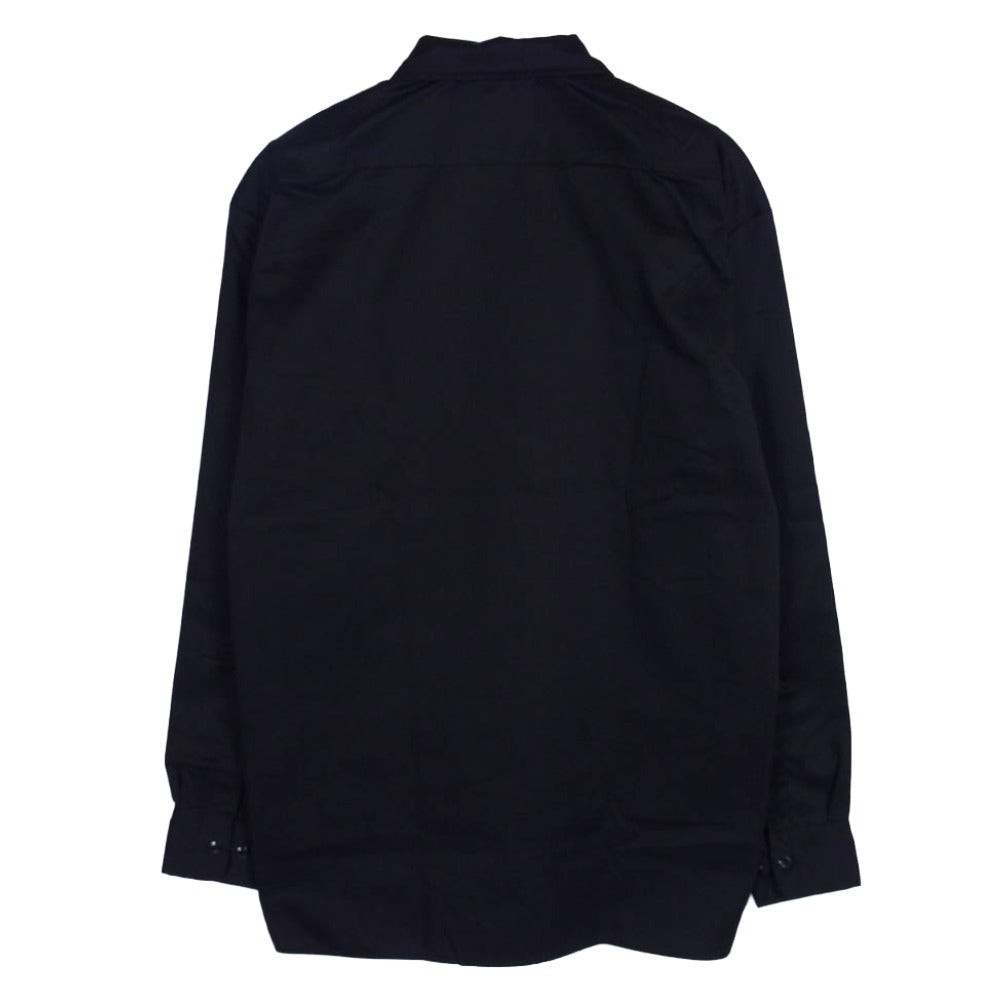 ラストマン Dickies ディッキーズ 252LM-SH03 × DICKIES ディッキーズ WORK SHIRTS レザー切替 ワーク シャツ ブラック系 S【極上美品】【中古】