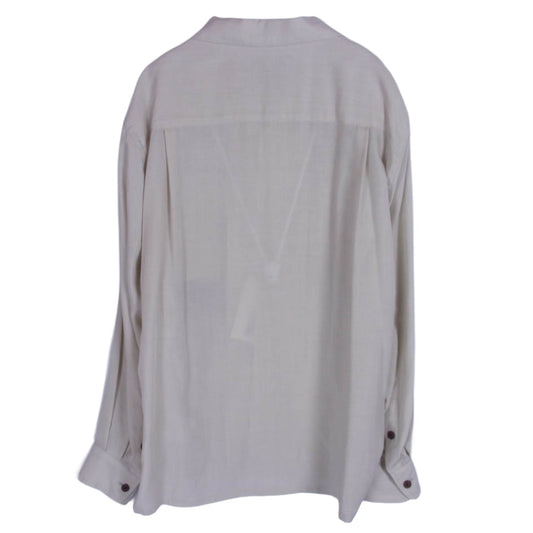 WACKO MARIA ワコマリア 56TS-WMS-OC03 × 56 TATTOO STUDIO タトゥースタジオ 50’S SHIRT L/S ロングスリーブ 開襟 オープンカラー 長袖 シャツ ベージュ系【極上美品】【中古】