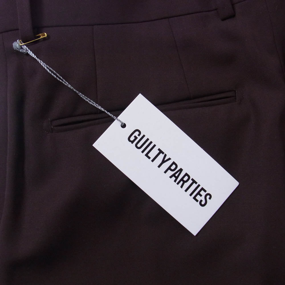 WACKO MARIA ワコマリア 23AW 23FW-WNP-TR14 PLEATED TROUSERS TYPE-2 スラックス トラウザーズ パンツ ブラウン系 S【極上美品】【中古】