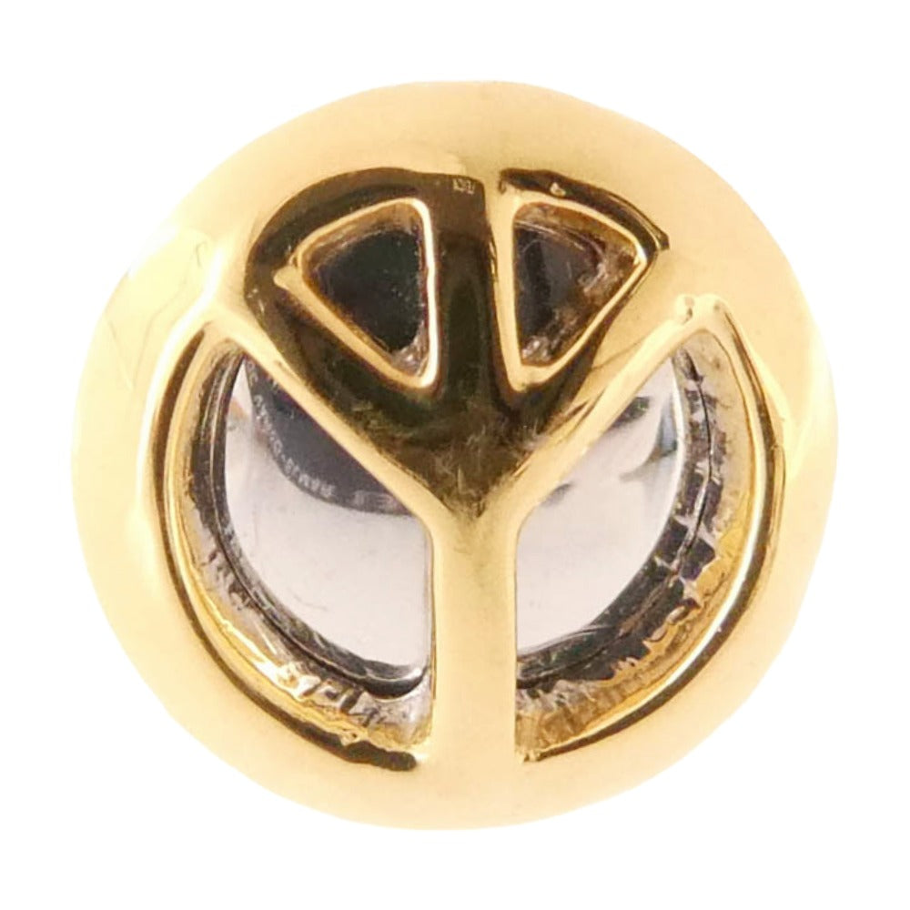 キャリアリング × PEACE PIECE 片耳用 ピアス ゴールド系【極上美品】【中古】