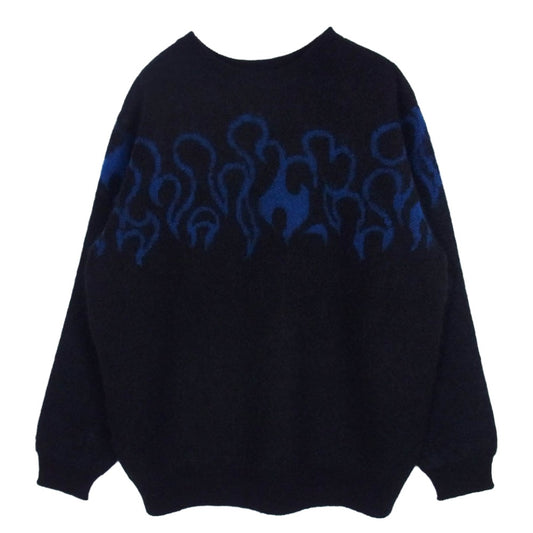 ラストマン 252LM-KN01 FLARE MOHAIR SWEATER フレア モヘア セーター ニット ブラック系 L【極上美品】【中古】