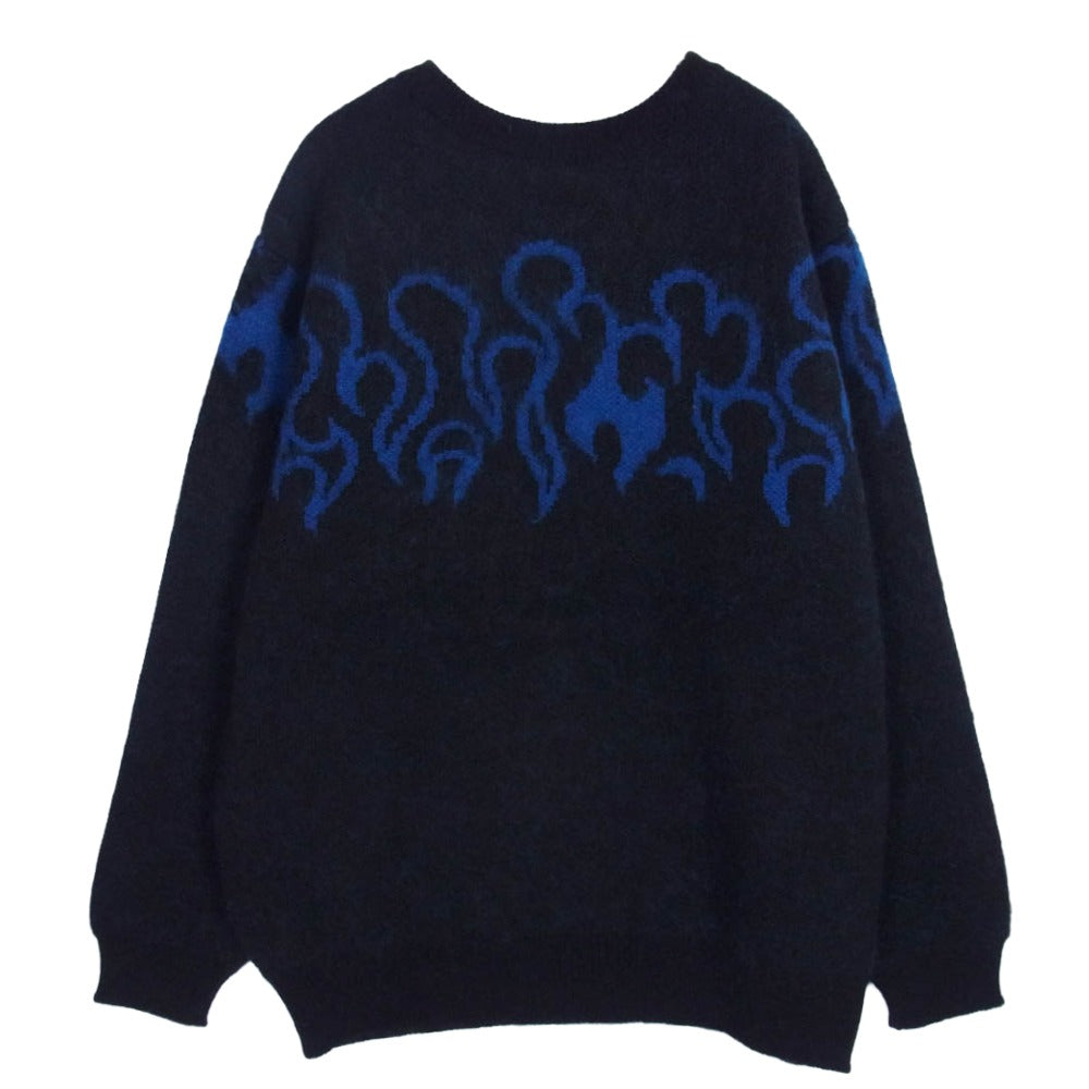 ラストマン 252LM-KN01 FLARE MOHAIR SWEATER フレア モヘア セーター ニット ブラック系 L【極上美品】【中古】