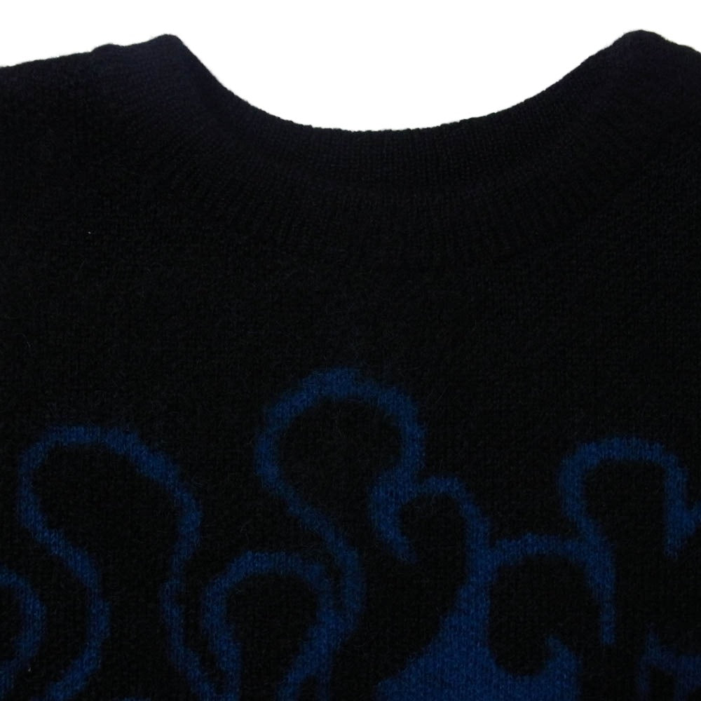 ラストマン 252LM-KN01 FLARE MOHAIR SWEATER フレア モヘア セーター ニット ブラック系 L【極上美品】【中古】