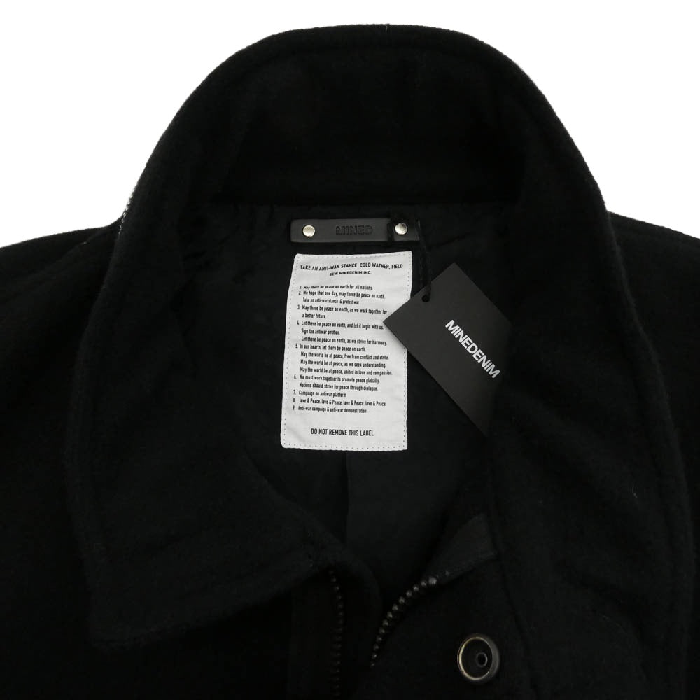 MINEDENIM マインデニム 2510-9002-99-022 Shrunk Wool Field JKT シュランクウール フィールドジャケット ブラック系 2【極上美品】【中古】