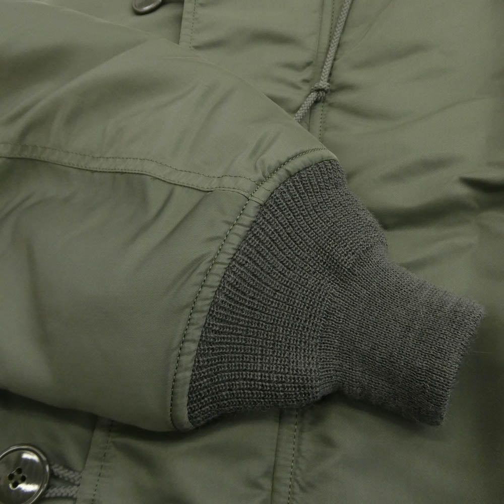 WACKO MARIA ワコマリア 25AW 25FW-WMO-ML01 N-2B FLIGHT JACKET ファーフード 中綿 フライト ボンバー ジャケット ブルゾン カーキ系 L【極上美品】【中古】