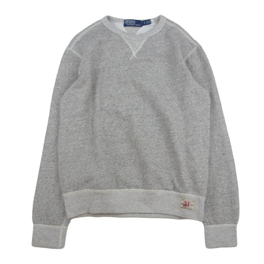 POLO RALPH LAUREN ポロ・ラルフローレン 裏起毛 両Vガゼット クルーネック スウェットシャツ グレー系 XS【中古】
