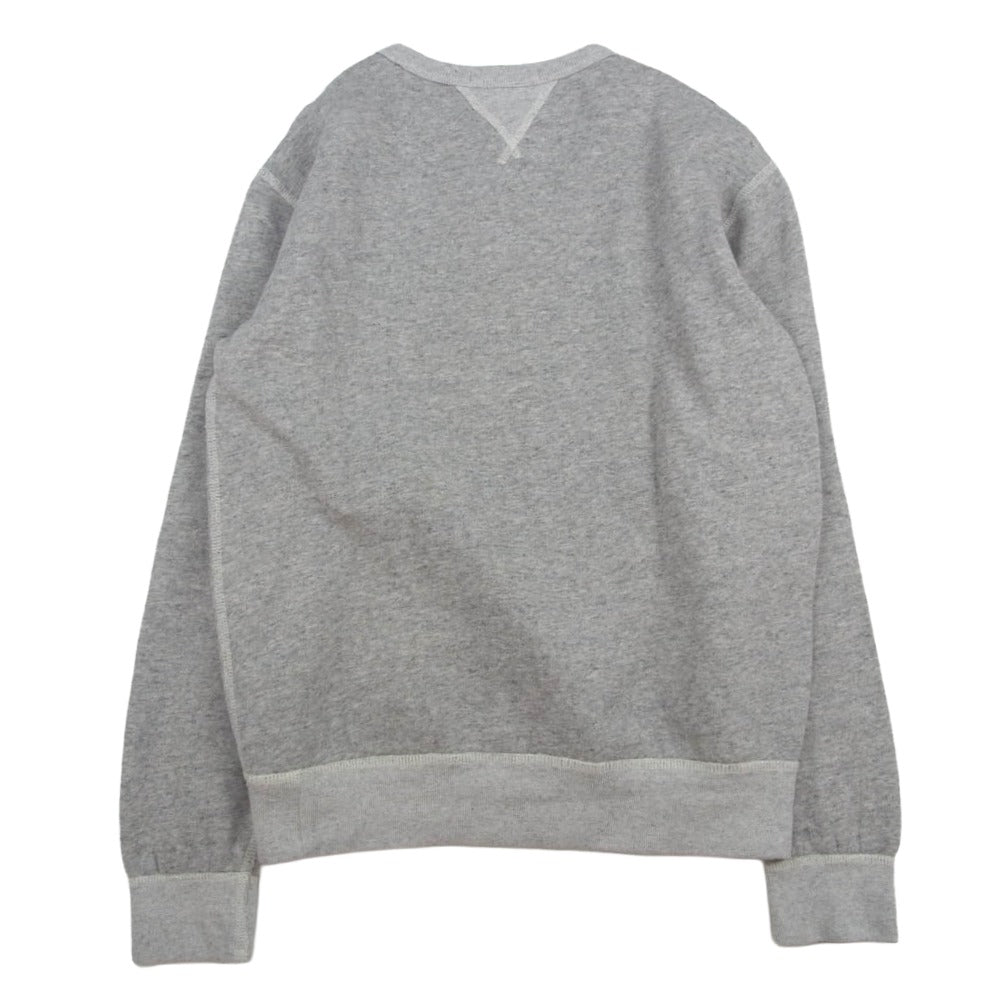 POLO RALPH LAUREN ポロ・ラルフローレン 裏起毛 両Vガゼット クルーネック スウェットシャツ グレー系 XS【中古】