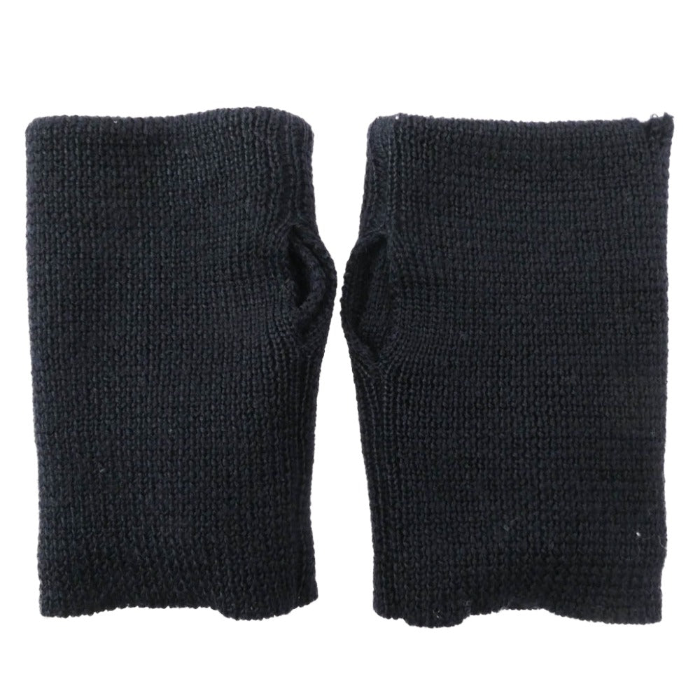 The REAL McCOY'S ザリアルマッコイズ MA16104 WOOL WRISTLETS ウール リストレット 手袋 ネイビー ブラック系【中古】