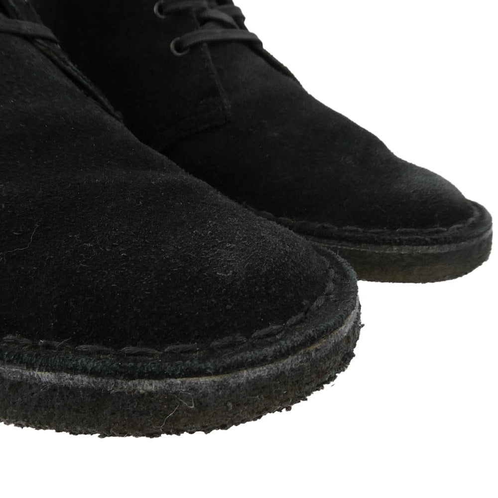 Clarks クラークス 21621 Desert Boot スエード デザート ブーツ ブラック系 26cm【中古】