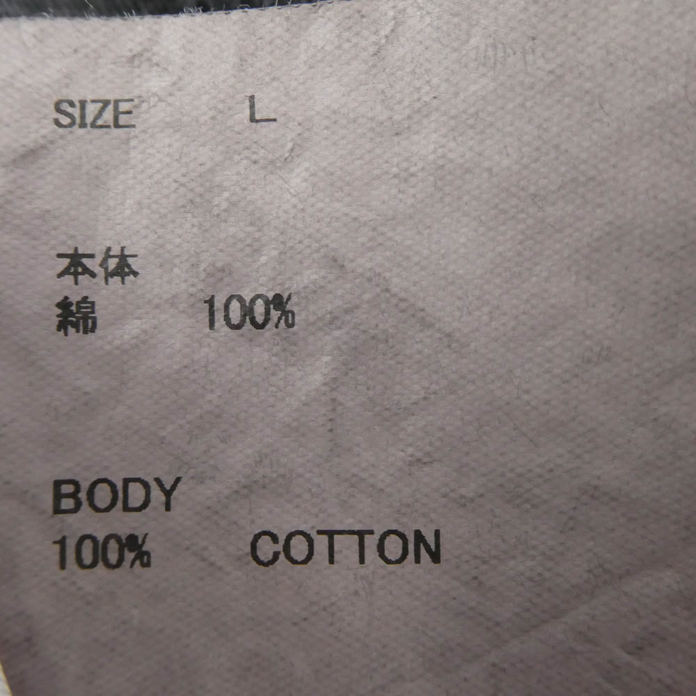 SAINT MICHAEL セントマイケル SM-HR1-0000-012 SS TEE SAINT ALPHA ヴィンテージ加工 半袖 Tシャツ グレー系 L【中古】