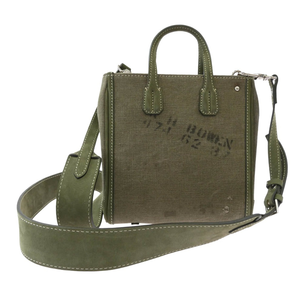 READY MADE レディメイド 25AW RE-CO-KH-00-00-155 PEGGY BAG NANO ロゴ刺繍 ペギーバッグ ナノ ショルダーバッグ トートバッグ カーキ系【中古】
