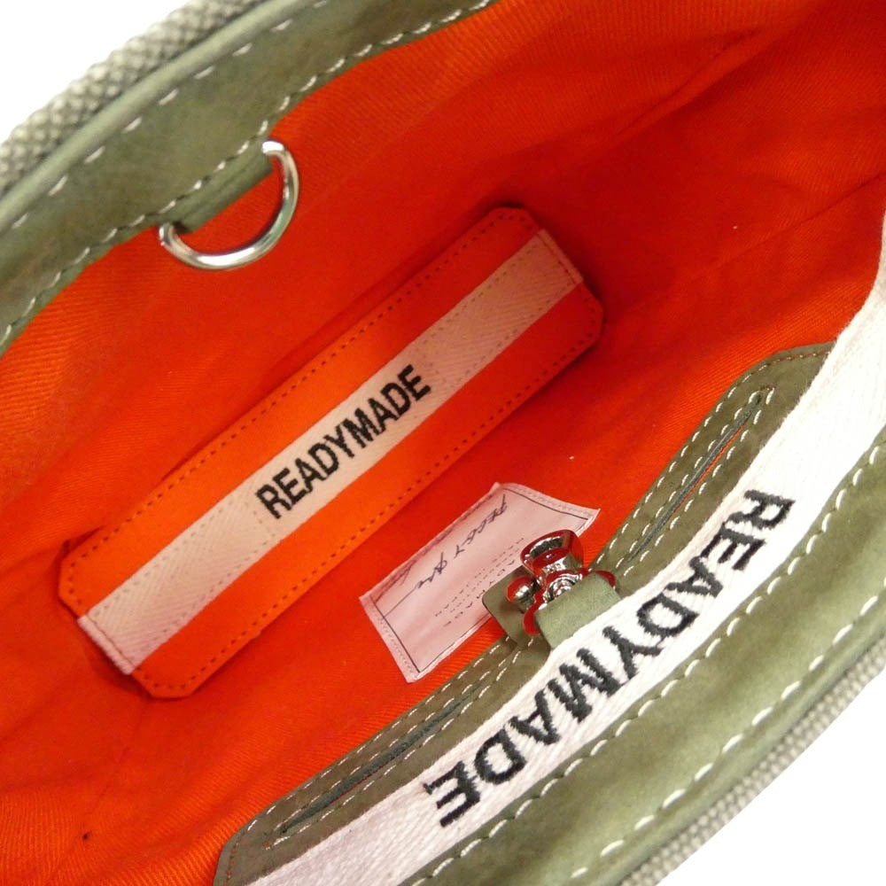 READY MADE レディメイド 25AW RE-CO-KH-00-00-155 PEGGY BAG NANO ロゴ刺繍 ペギーバッグ ナノ ショルダーバッグ トートバッグ カーキ系【中古】