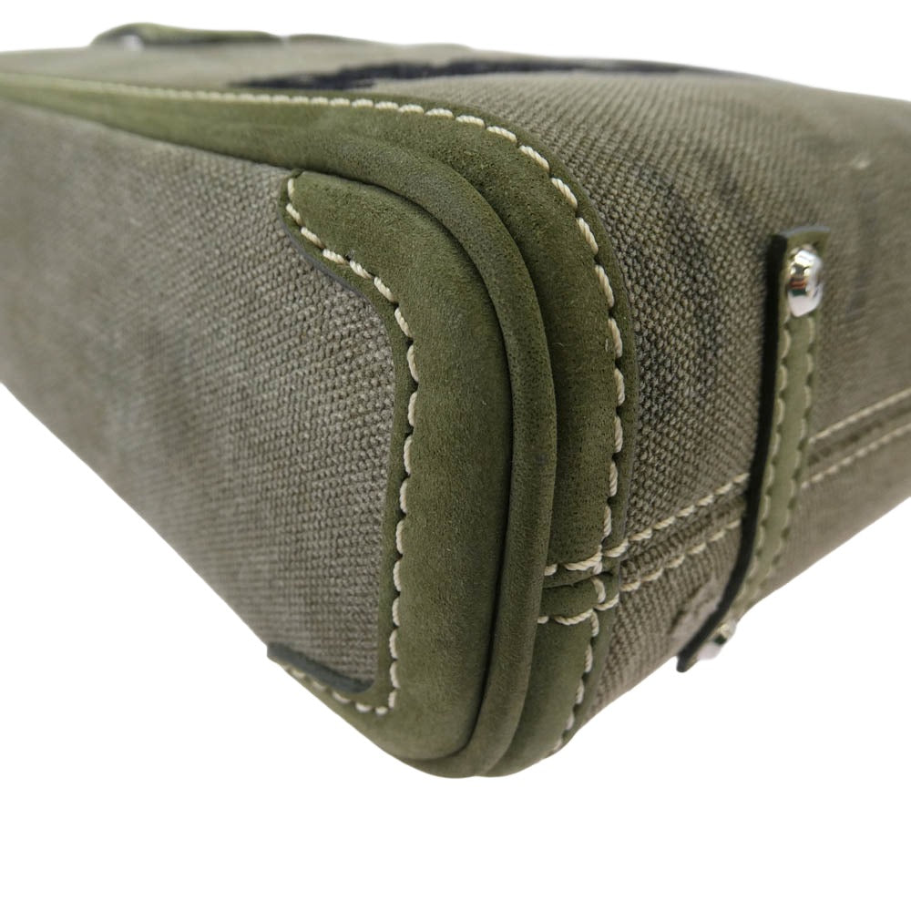 READY MADE レディメイド 25AW RE-CO-KH-00-00-155 PEGGY BAG NANO ロゴ刺繍 ペギーバッグ ナノ ショルダーバッグ トートバッグ カーキ系【中古】