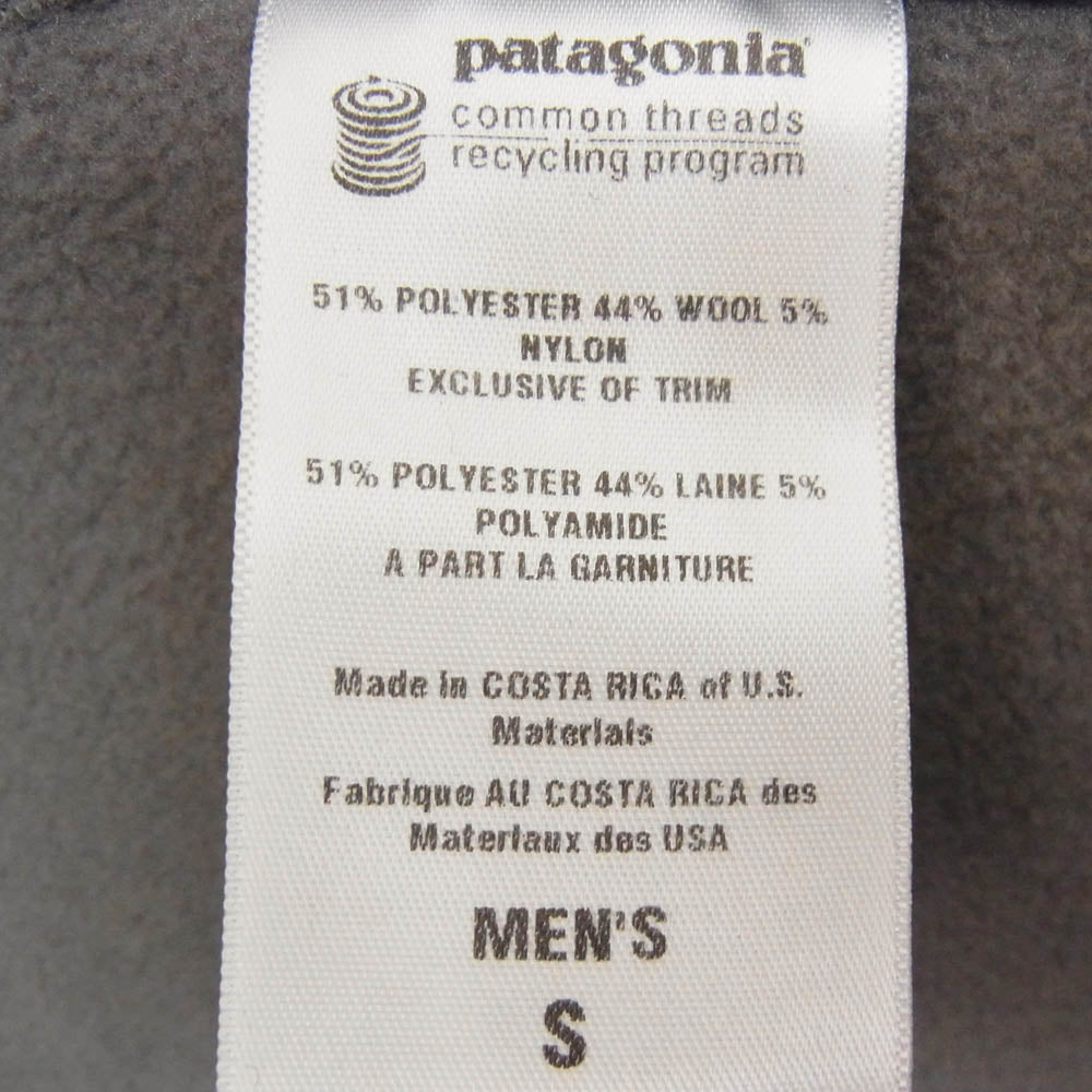 patagonia パタゴニア 09AW 25765 Phils Fleece Jacket フィルズ フリース ジャケット グレー系 S【中古】
