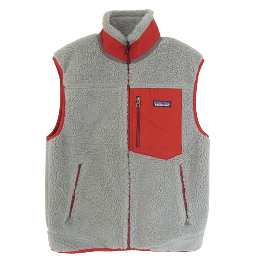 patagonia パタゴニア 09AW 23046 Classic Retro X クラシック レトロX ボア フリース ベスト グレー系 S【美品】【中古】