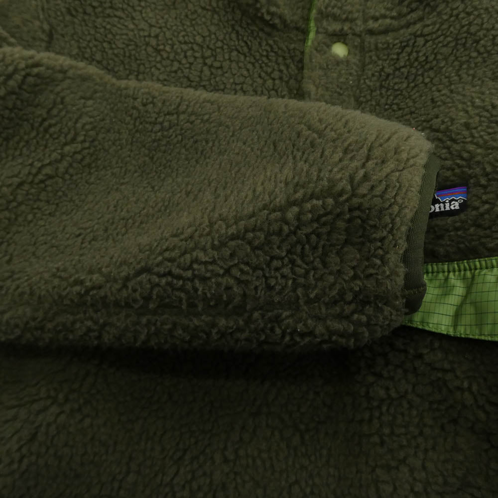 patagonia パタゴニア Synchilla Glissade Jacket シンチラ リバーシブル スナップT グリセード ジャケット グリーン系 表記サイズなし【中古】
