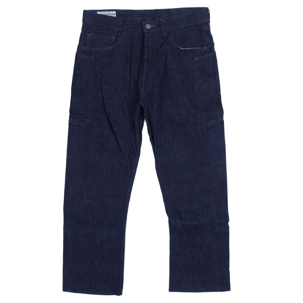 SASAFRAS ササフラス Fall Leaf Pants フォール リーフ デニム パンツ インディゴブルー系 S【中古】