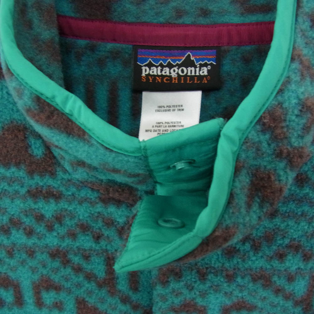 patagonia パタゴニア 11AW 25450 Synchilla Snap-T シンチラ スナップ T フリース プルオーバー ジャケット グリーン系 M【美品】【中古】