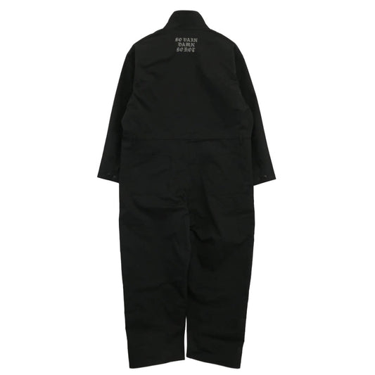 CALEE キャリー 26SS CL-26SS003EX JUMP SUITS ナイロン ジャンプスーツ ツナギ ブラック系 L【美品】【中古】