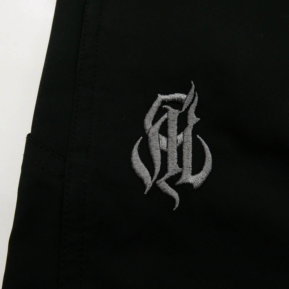 CALEE キャリー 26SS CL-26SS003EX JUMP SUITS ナイロン ジャンプスーツ ツナギ ブラック系 L【美品】【中古】