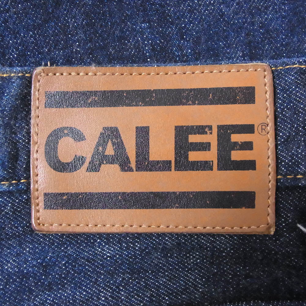 CALEE キャリー 24SS CL-24SS009SP VINTAGE REPRODUCT WIDE SILHOUETTE DENIM PANTS ワイド デニム パンツ インディゴブルー系 34【中古】