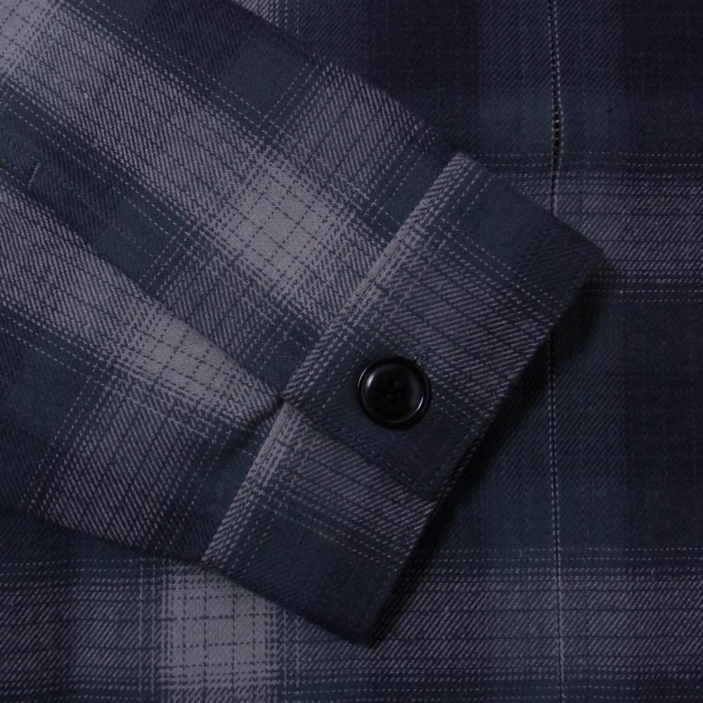 CALEE キャリー OMBRE CHECK SWINGTOP オンブレチェック スイングトップ ジャケット ブルゾン グレー系 XL【美品】【中古】