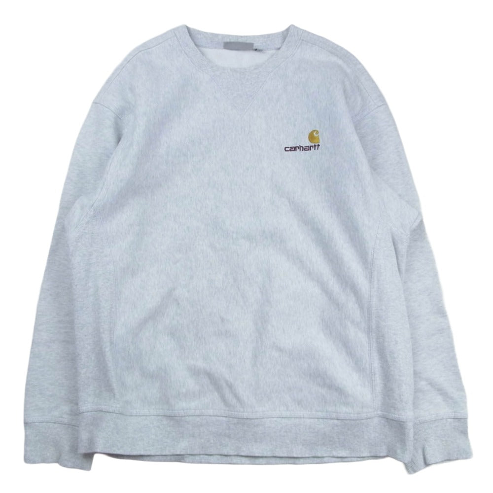 Carhartt カーハート american script sweat アメリカンスクリプト スウェット グレー系 M【中古】
