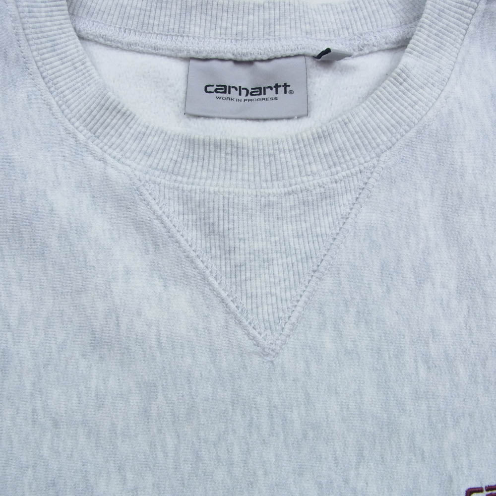 Carhartt カーハート american script sweat アメリカンスクリプト スウェット グレー系 M【中古】