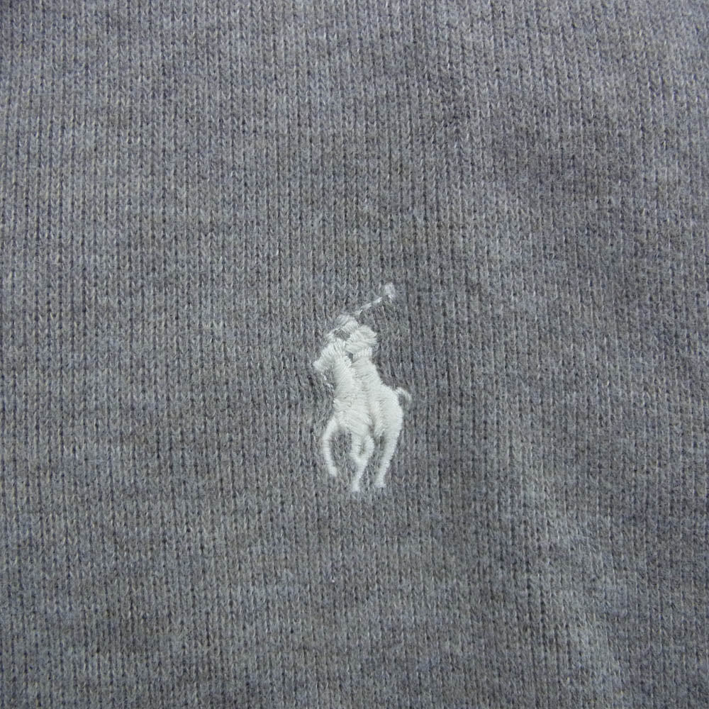 POLO RALPH LAUREN ポロ・ラルフローレン HALF ZIP SWEAT ハーフジップ スウェット グレー系 L【中古】