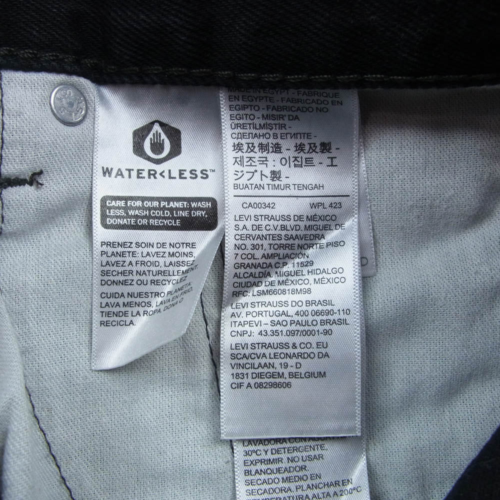 Levi's リーバイス 00550-0260 550 リラックス ジーンズ ブラックデニム パンツ ブラック系 W33L30【中古】