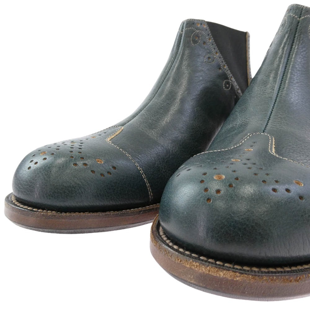 JELADO ジェラード The 2 Monkeys elastos エラストス サイドゴア センターシーム ブーツ Victorian Blue ブルー系 US8【新古品】【未使用】【中古】