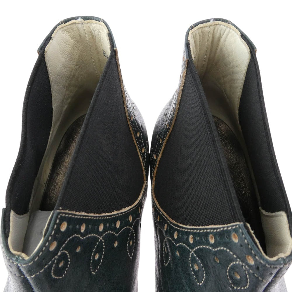 JELADO ジェラード The 2 Monkeys elastos エラストス サイドゴア センターシーム ブーツ Victorian Blue ブルー系 US8【新古品】【未使用】【中古】