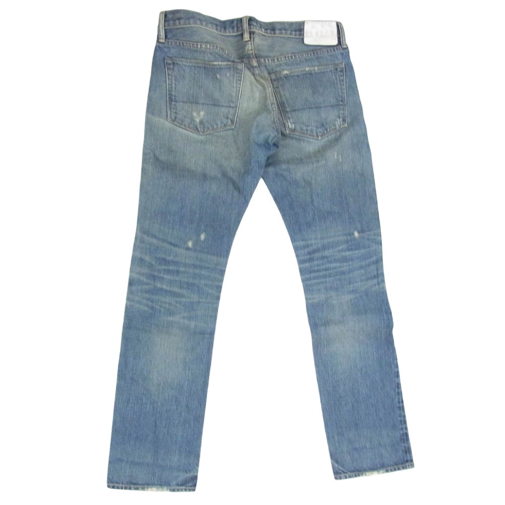 Ron Herman ロンハーマン ダメージ加工 セルビッチ ローライズ デニム パンツ インディゴブルー系 31【中古】