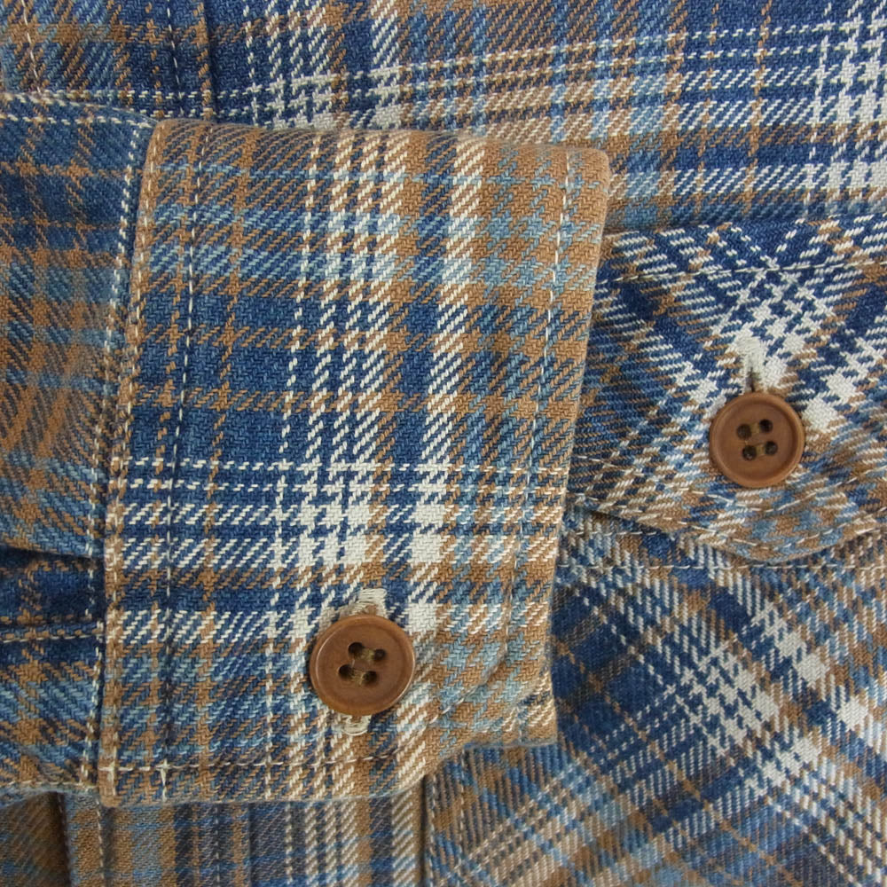 VISVIM ビズビム 16SS 0116105011015 Black Elk Flannel Shirt エルク フランネル チェック シャツ ブラウン系 2【中古】