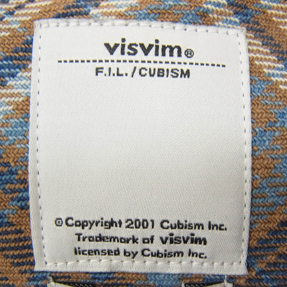VISVIM ビズビム 16SS 0116105011015 Black Elk Flannel Shirt エルク フランネル チェック シャツ ブラウン系 2【中古】