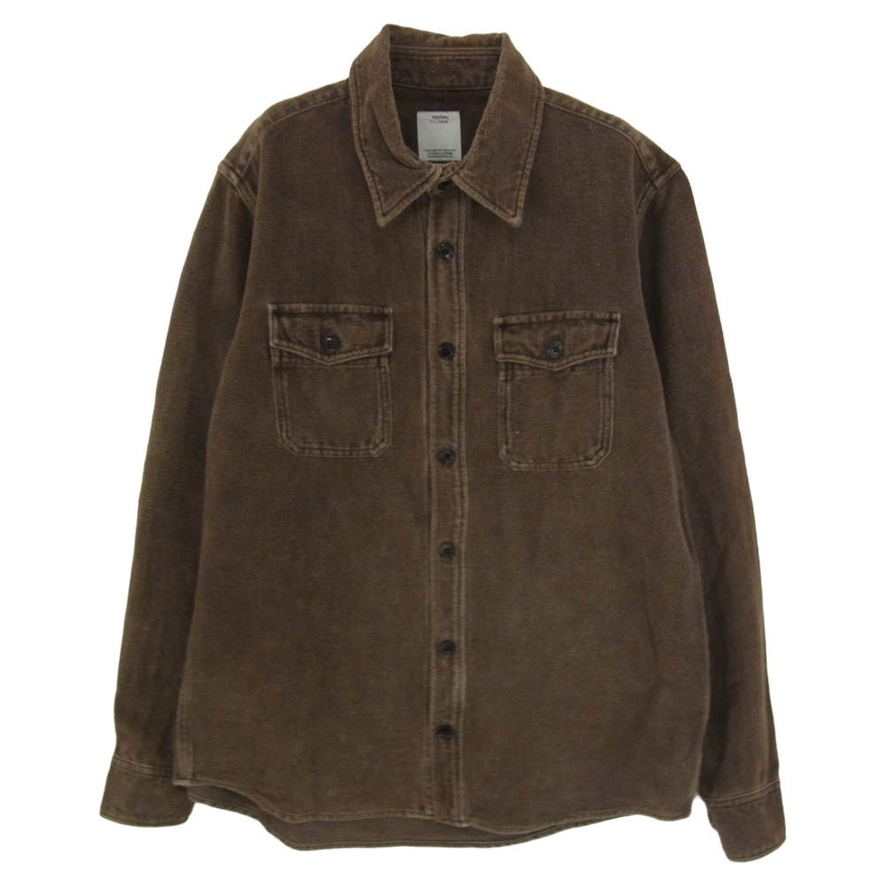 VISVIM ビズビム 17年製 0117405011002 Elk エルク 長袖 シャツ ロングスリーブ ブラウン系 2【中古】