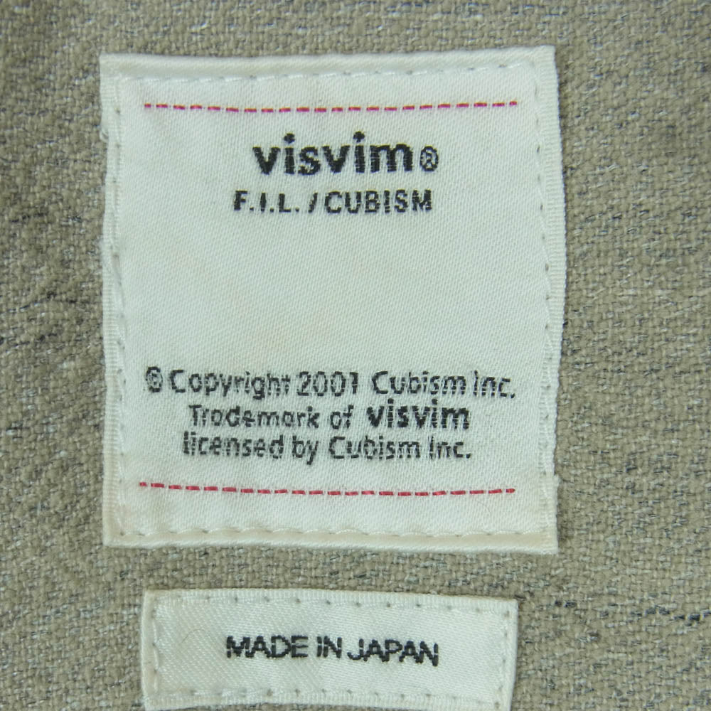 VISVIM ビズビム 18SS 0118105011018 DUGOUT SHIRT L/S ダグアウト 長袖 シャツ ロングスリーブ 日本製 グレー系 2【中古】