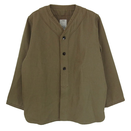 VISVIM ビズビム 17AW 0117205011027 DUGOUT SHIRT L/S ダグアウト シャツ ロングスリーブ カーキ系 2【中古】