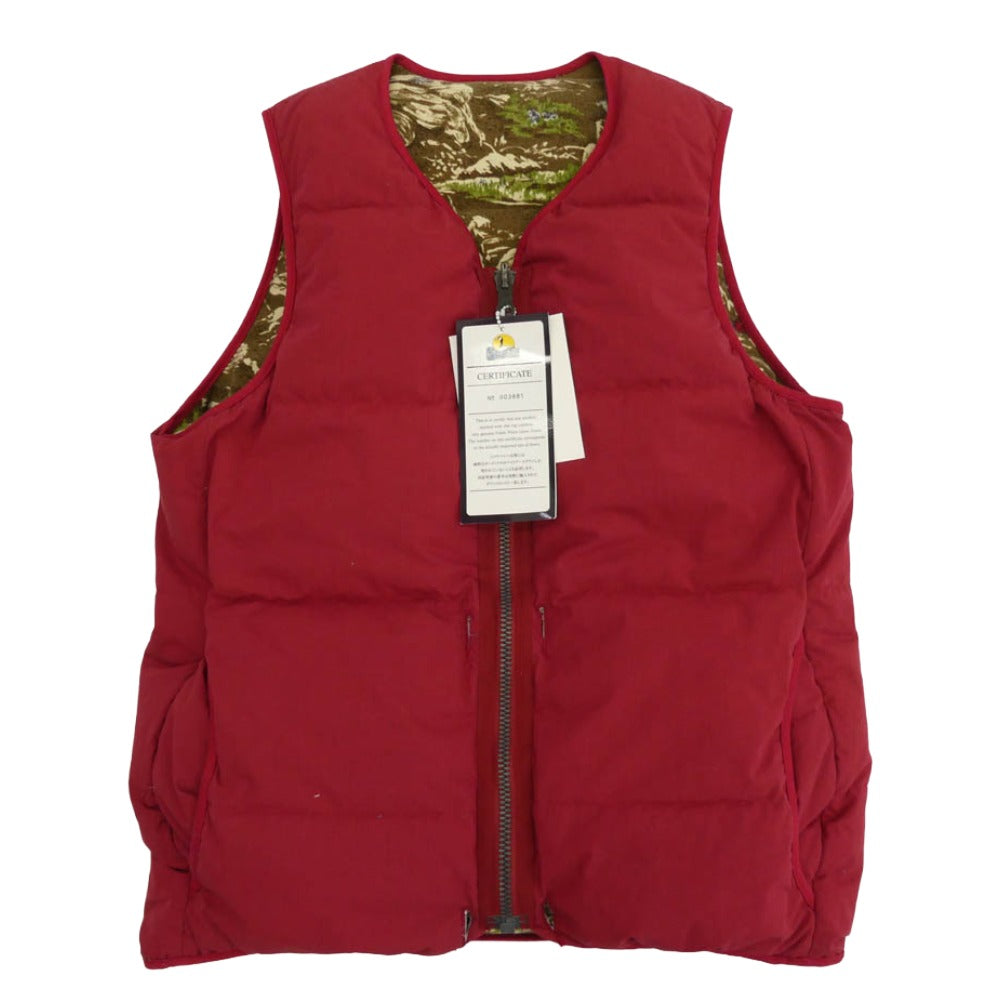 VISVIM ビズビム 16AW 0116205013009 KUBA DOWN VEST REVERSIBLE リバーシブル ダウン ベスト レッド系 2【中古】