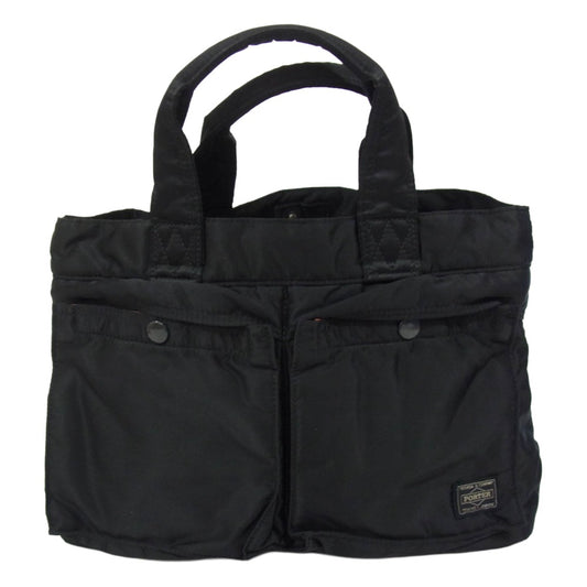 PORTER ポーター TANKER タンカー ハンド ミニ トートバッグ ブラック系【中古】