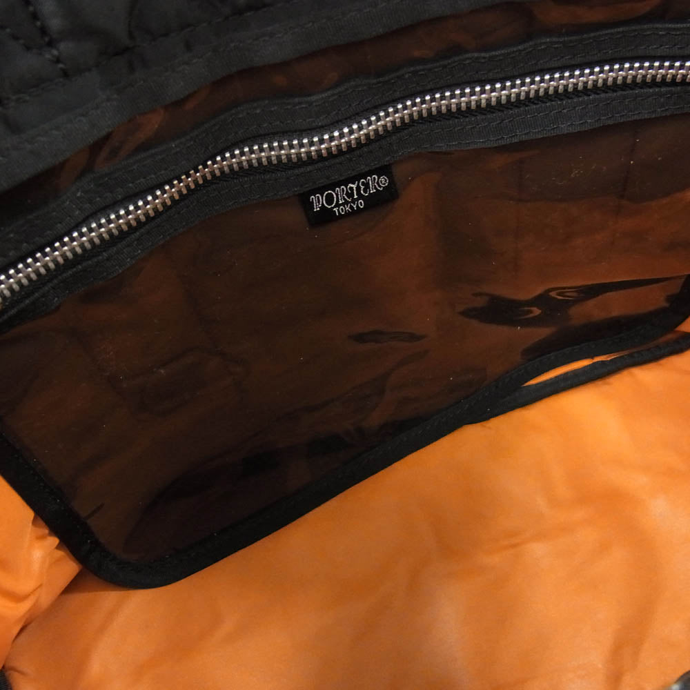 PORTER ポーター TANKER タンカー ハンド ミニ トートバッグ ブラック系【中古】