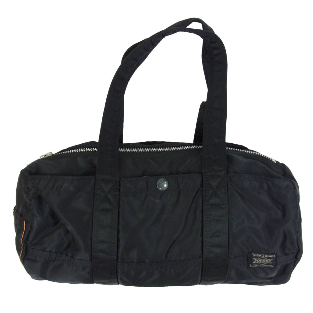 PORTER ポーター TANKER タンカー ハンド ミニ ボストン バッグ ブラック系【中古】