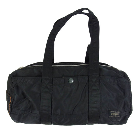 PORTER ポーター TANKER タンカー ハンド ミニ ボストン バッグ ブラック系【中古】